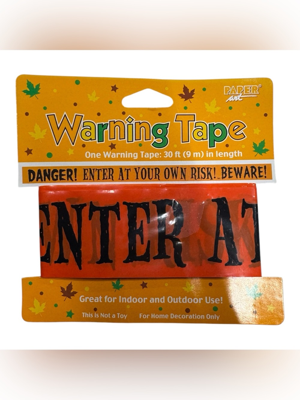 Creative Converting brand Halloween danger banner 30ft long brand new in package